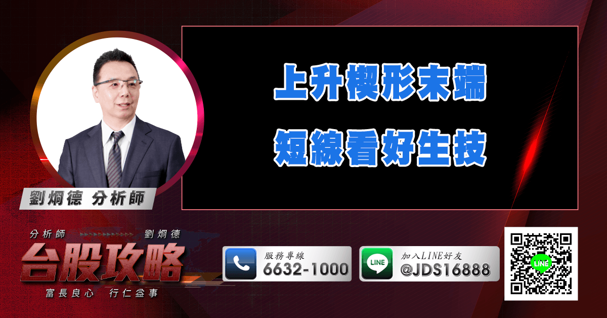 上升楔形末端 短線看好生技 (圖)